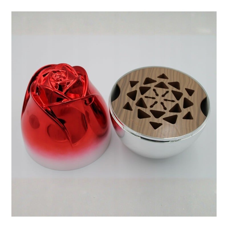 Komplet sztućców stal nierdzewna połysk Rosa Bella zestaw 24 elementy organizer kwiat jajko RB 731