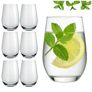 Szklanki do napojów soków drinków 350ml eleganckie DUBAI Tragar zestaw 6 szt