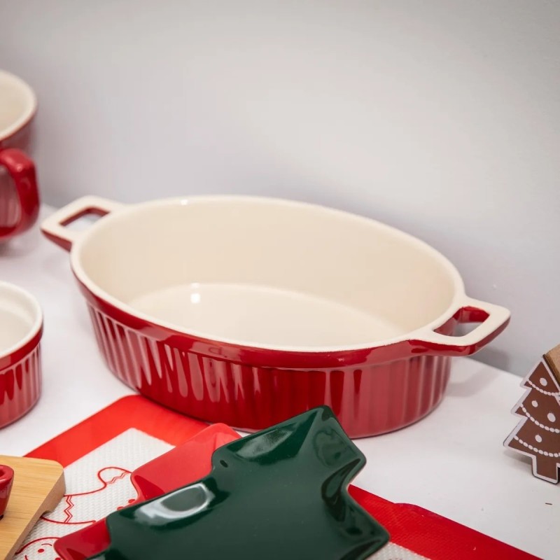 Naczynie do zapiekania ceramiczne 27 cm czerwone Altom Design Red Chilli