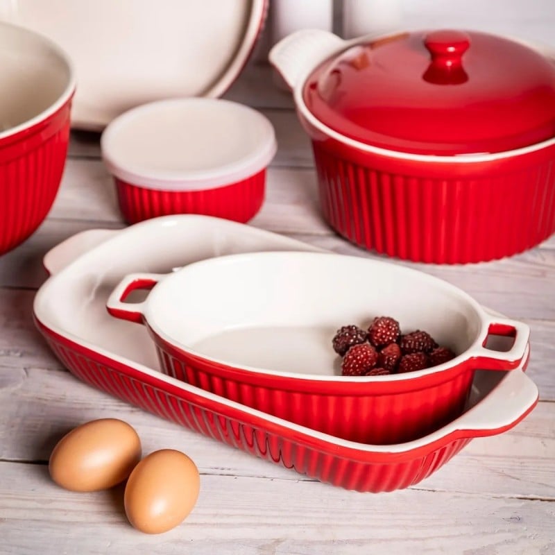Naczynie do zapiekania ceramiczne 27 cm czerwone Altom Design Red Chilli