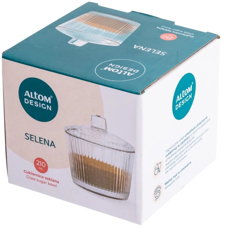 Cukiernica z pokrywką 210 ml z miejscem na łyżeczkę pojemnik na cukier Altom Design