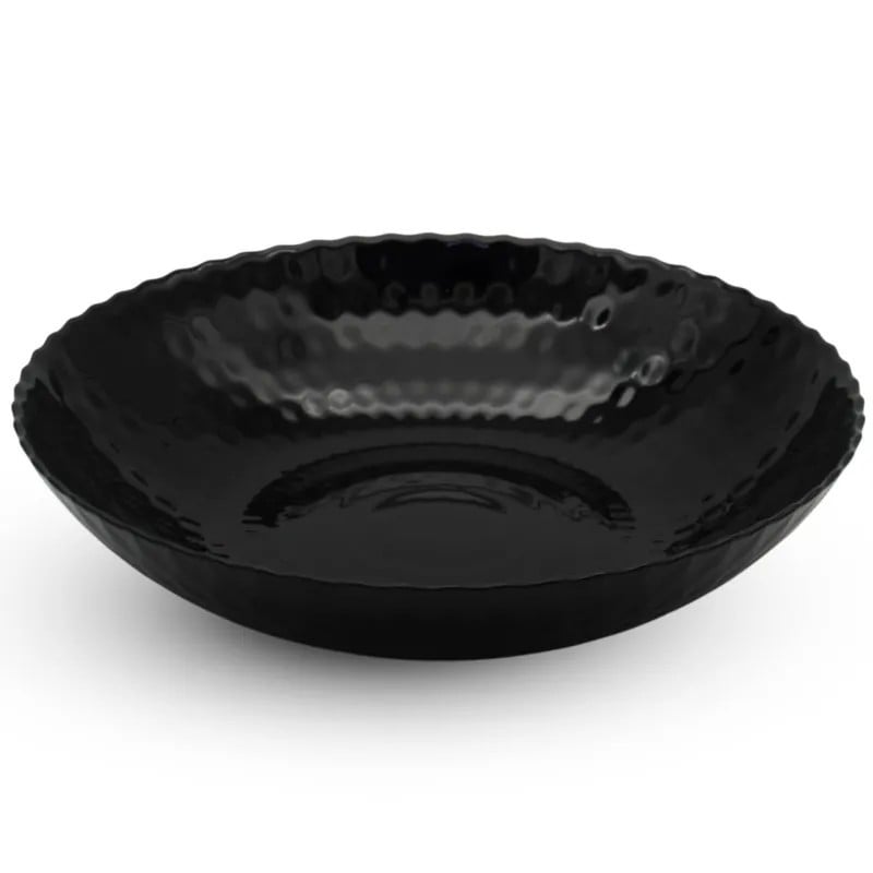 Serwis obiadowy GierekHoff Diamond 24 elementy czarne talerze salaterki dla 6 osób