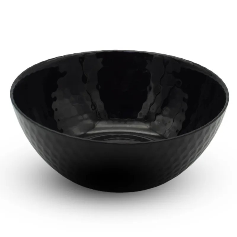 Serwis obiadowy GierekHoff Diamond 24 elementy czarne talerze salaterki dla 6 osób