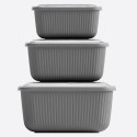 Komplet pojemników plastikowych do przechowywania żywności 3 szt lunchbox 600/1100/1800 ml Tragar