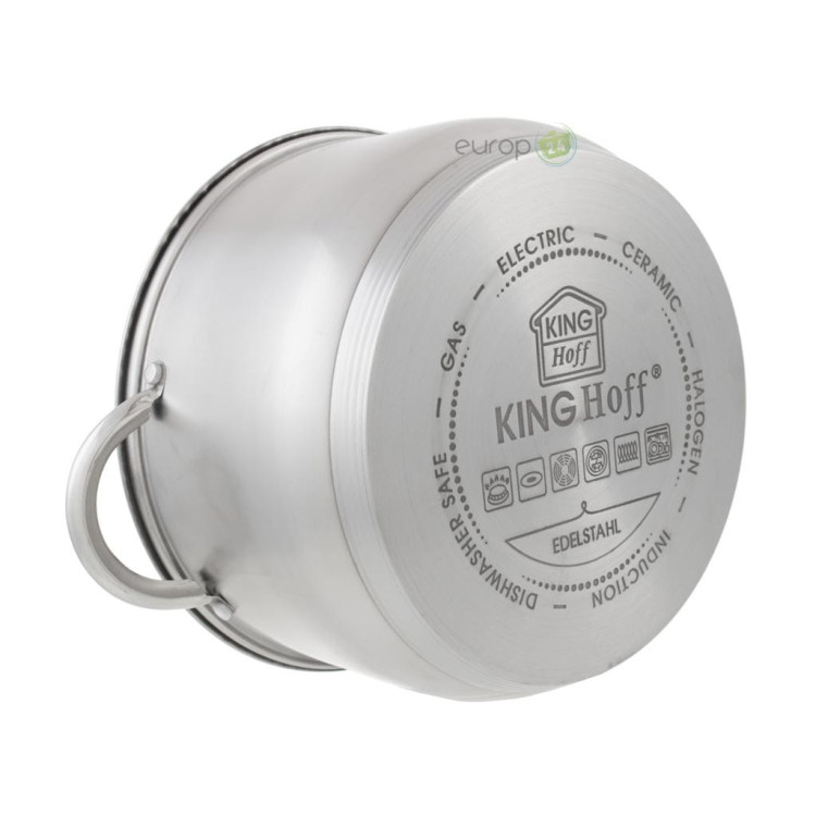 Garnki stalowe KingHoff KH 4446 zestaw garnków indukcja