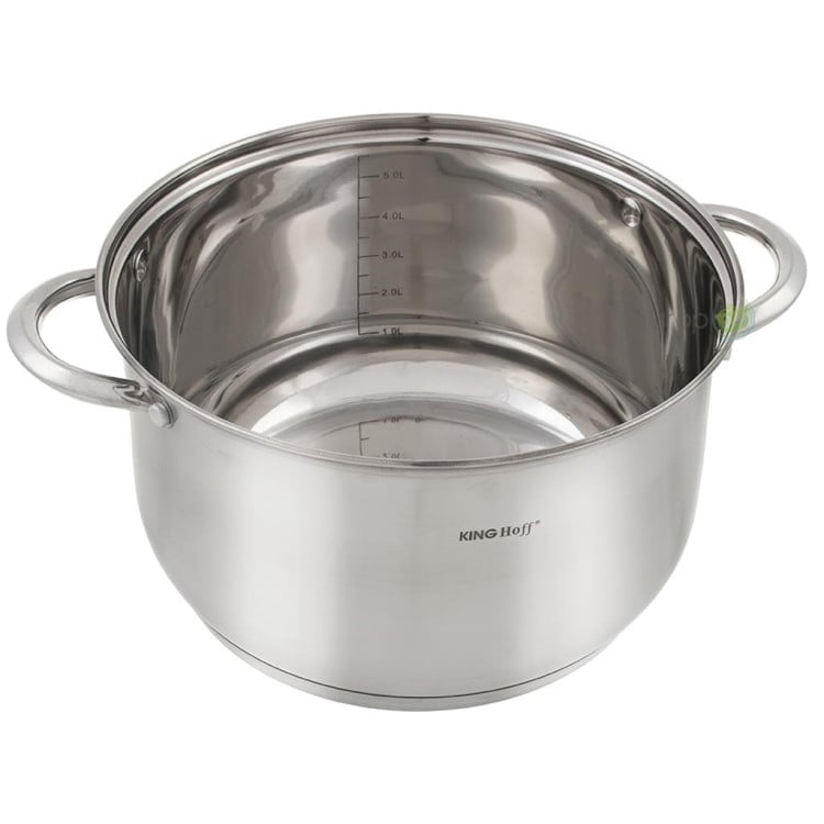 Garnki stalowe KingHoff KH 4447 zestaw garnków indukcja Garnki stalowe KingHoff KH 4447 zestaw garnków indukcja