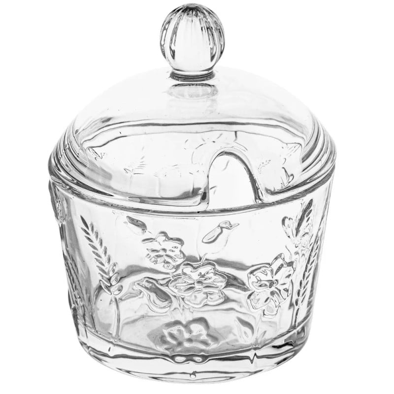 Cukiernica szklana 200 ml Altom Rosalie kwiatowy wzór