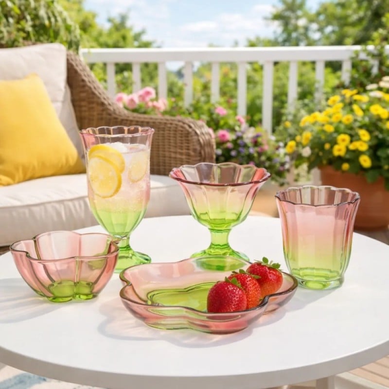 Szklanki 340 ml Altom Rosabella do soków napojów komplet 6 sztuk