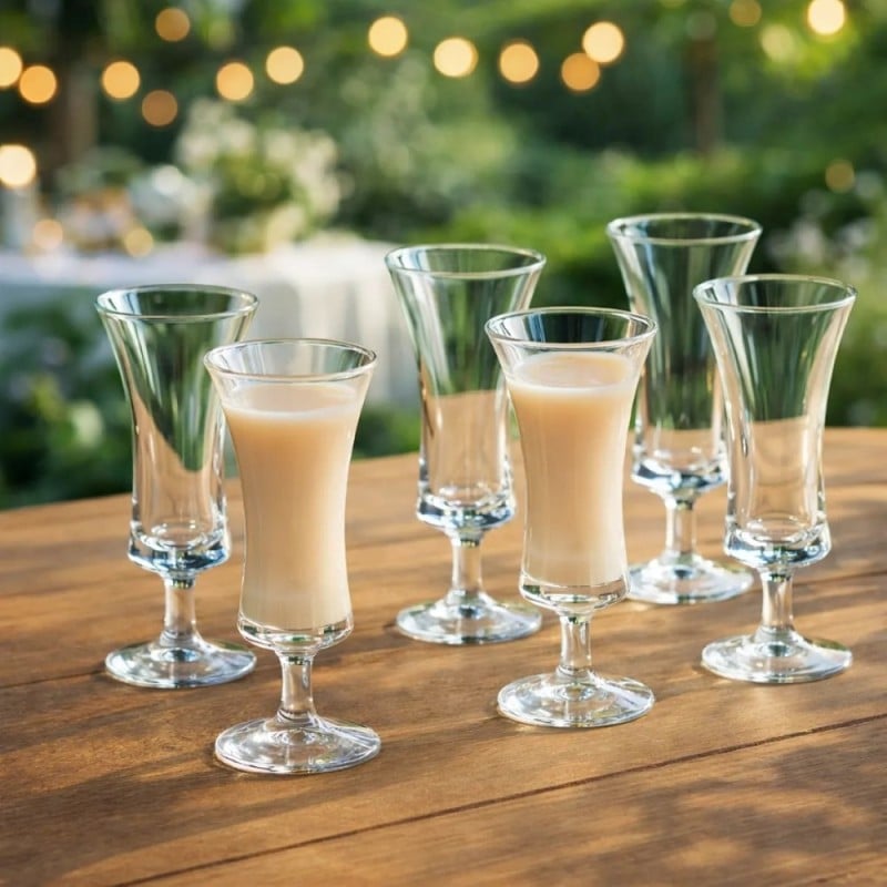 Kieliszki do likieru nalewek wódki 50 ml Altom Diamond  na nóżce zestaw 6 sztuk