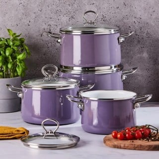 Garnki emaliowane z...