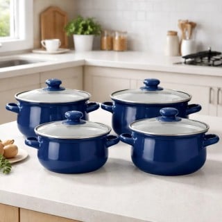 Garnki emaliowane z...