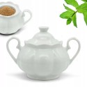Cukiernica porcelanowa pojemnik na cukier 290 ml cukierniczka z pokrywą Tragar