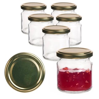 Słoiki szklane 200 ml na przetwory miód konfitury i dżemy typu twist z zakrętką komplet 6 szt Altom Design