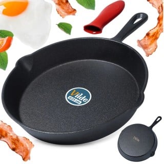 Patelnia żeliwna z silikonową nakładką CAST LINE 25 cm Vilde