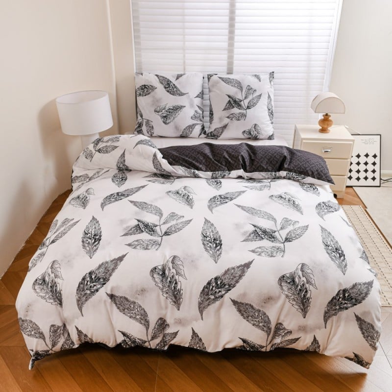 Pościel 200x220 bawełna satynowa dwustronna GierekHoff gruba 3 części GH 3135 Lekkość Pióra