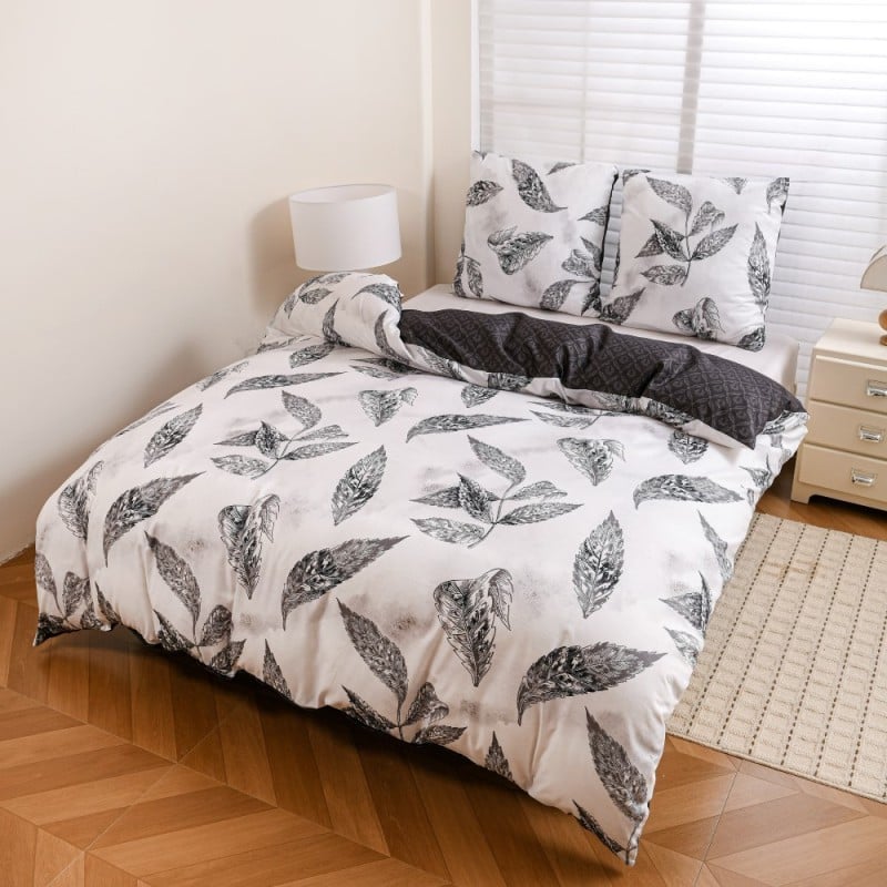 Pościel 200x220 bawełna satynowa dwustronna GierekHoff gruba 3 części GH 3135 Lekkość Pióra