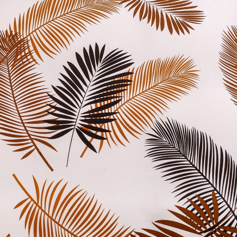 Pościel 160x200 bawełna satynowa dwustronna GierekHoff gruba 3 części GH 3137 Karmelowa Palma