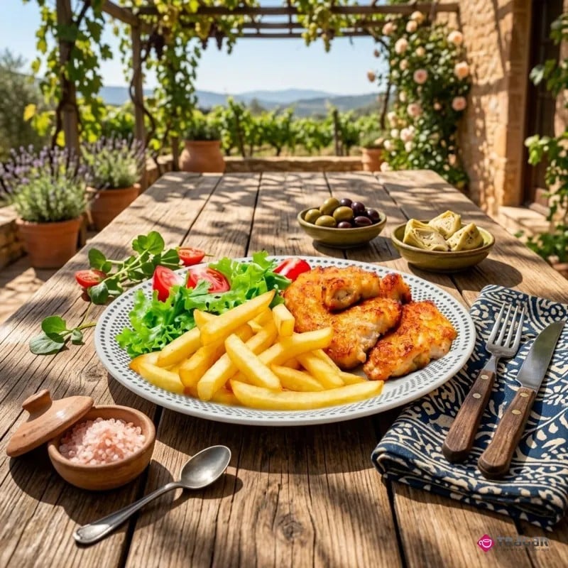 Serwis obiadowy porcelana 24 elementy Bella Fiore białe talerze miski dla 6 osób wzór kropki