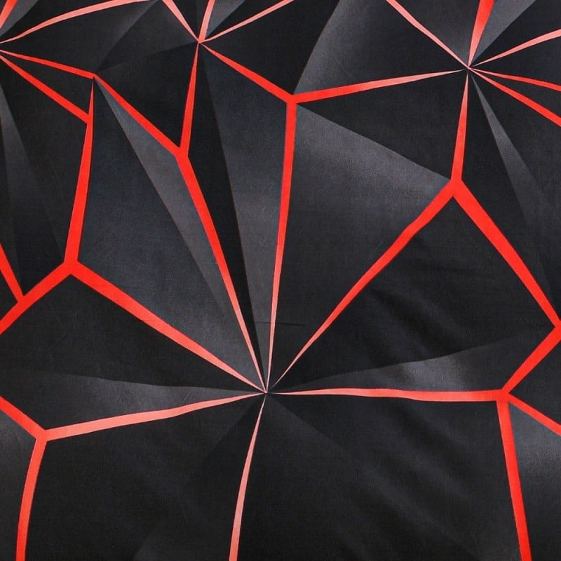 Pościel 160x200 bawełna satynowa dwustronna GierekHoff gruba 3 części GH 3142 Wulkaniczna lawa