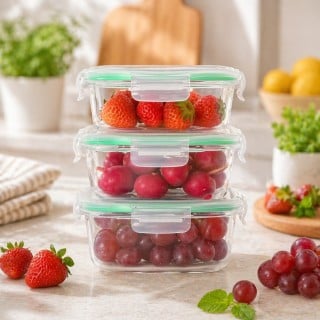 Pojemniki szklane okrągłe...