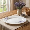 Półmisek 35 cm Esmene Lavander duży biały talerz patera z motywem lawendy