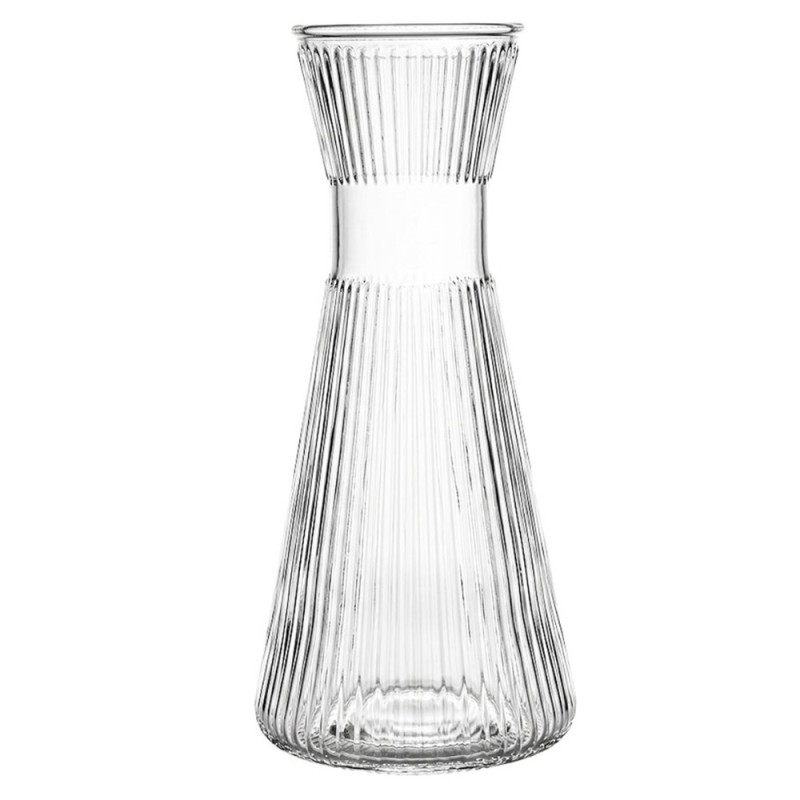 Karafka szklana 1000 ml do wody lemoniady szkło ryflowane Tragar