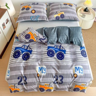 Pościel 140x200 bawełna satynowa dwustronna GierekHoff gruba 2 części GH 3181 Monster Truck