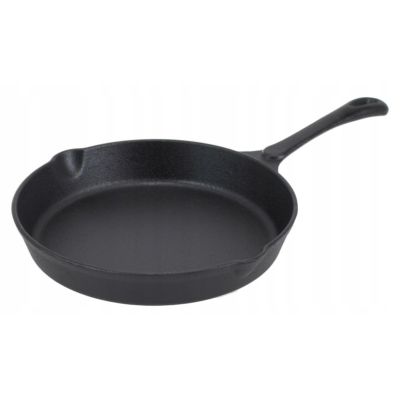 Zestaw 3 patelnie żeliwne 20/25/30 cm GierekHoff Żeliwna Tradycja ciężkie głębokie indukcja gaz ognisko grill GH 8002