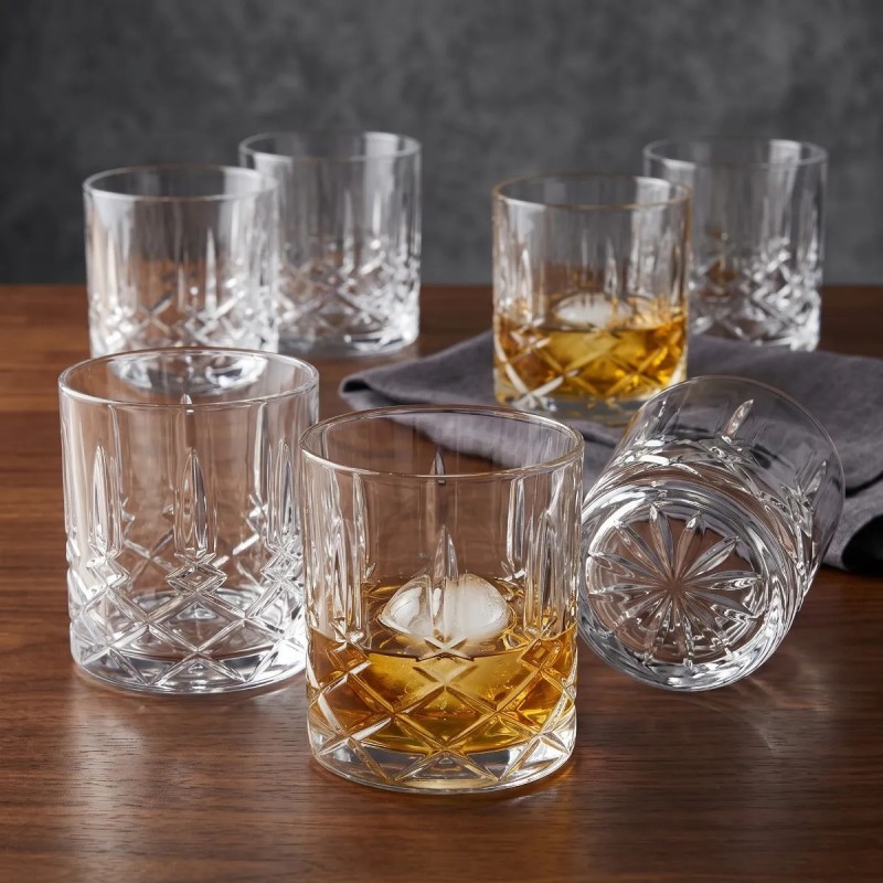 Szklanki do whisky 350 ml drinków napojów Altom Splendor zestaw 6 szklanek grube szkło