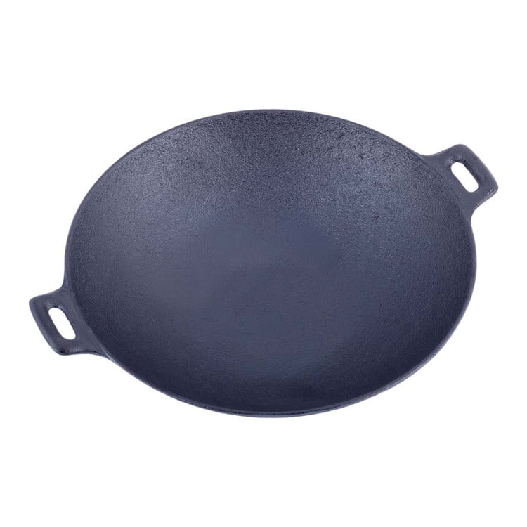 Wok żeliwny z pokrywką Kamille KM 4814V na indukcję 30 cm Big Wok żeliwny z pokrywką Kamille KM 4814V na indukcję 30 cm Big