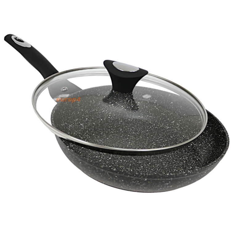 Garnki Klausberg KB 7243 zestaw garnków Marmurowych z patelniami 20/24/24 cm Indukcja 