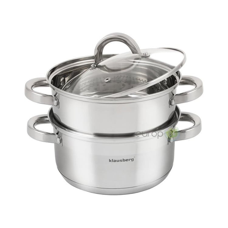 Garnek Klausberg KB 7144 24 cm garnki do gotowania na parze 5L PAROWAR
