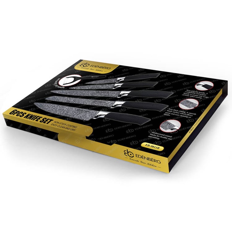 Noże kuchenne Elitehoff E 6192 stalowe 6 szt w zestawie Noże kuchenne Elitehoff E 6192 stalowe 6 szt w zestawie
